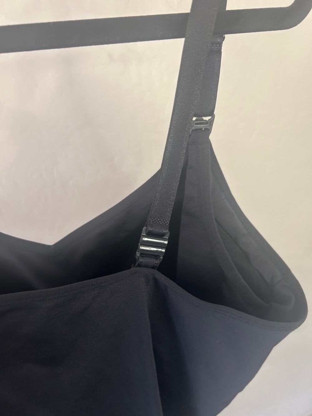 XXL Destination Maternity Black Nursing Cami Tank Top Adjustable Straps - Picture 7 of 9